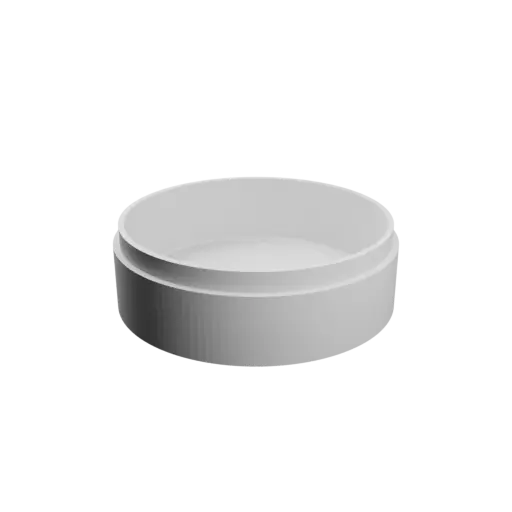 Round box with lid STL file ⌀ 72 mm - Height: 25 mm, Shell: 3 mm