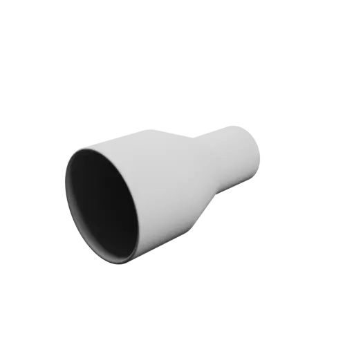 Tubing adapter STL file ⌀ 67–40 mm (Length: 120 mm)