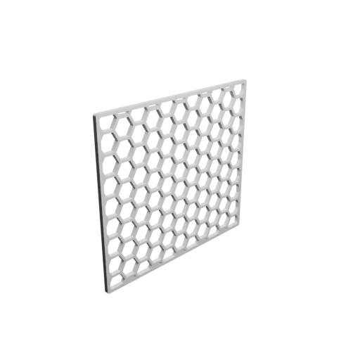 Protective grid STL 3D file, 90x80mm, mesh: 8mm