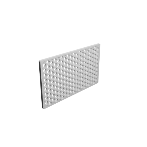 Honeycomb grille STL 3D file, 73x43mm, mesh: 3mm