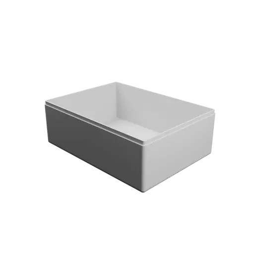 rectangular-base box with lid STL 3D file – 150×110×55 mm, wall thickness 2 mm