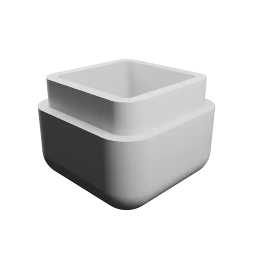fichier STL cube de rangement avec couvercle - 20×20×20 mm, paroi 3 mm