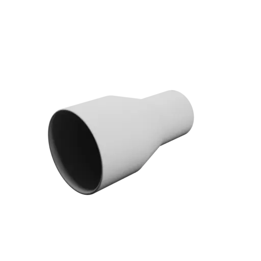 Tube adapter STL file ⌀ 67–45 mm (Length: 120 mm)
