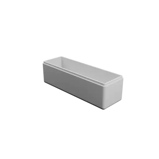 modèle 3D STL boîte rectangulaire avec couvercle - 170×55×55 mm, paroi 4 mm