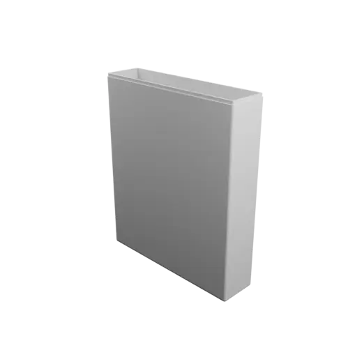 rectangular box with lid STL 3D model – 200×50×240 mm, wall thickness 2 mm