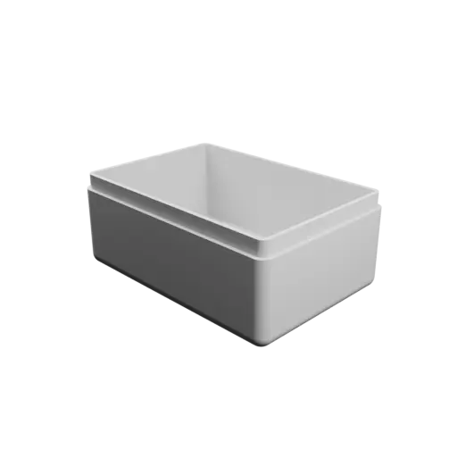 modèle 3D STL boîte rectangulaire avec couvercle - 65×45×30 mm, paroi 2 mm