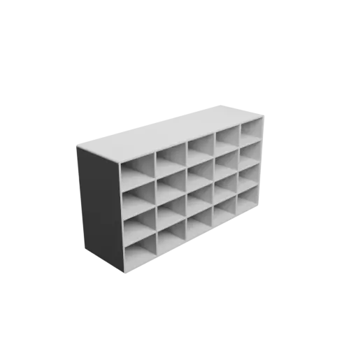 fichier STL Casier de rangement 20 tiroirs 30×20×50 mm, épaisseur: 2 mm