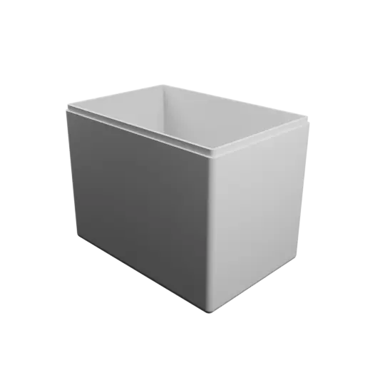 fichier STL boîte à base rectangulaire avec couvercle - 140×95×110 mm, paroi 3 mm