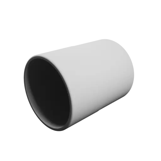 Tubing adapter STL 3D file ⌀ 116–115 mm (Length: 145 mm)