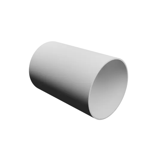 modèle 3D STL tube cylindrique Ø ext. 75 mm, Ø int. 72 mm, longueur 110 mm