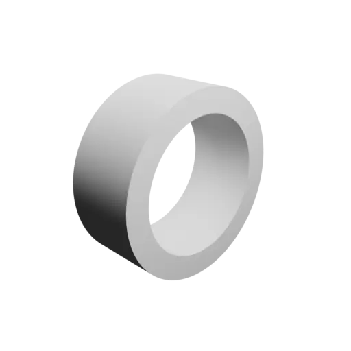 tube STL 3D file OD 25 mm, ID 18.5 mm, length 10 mm