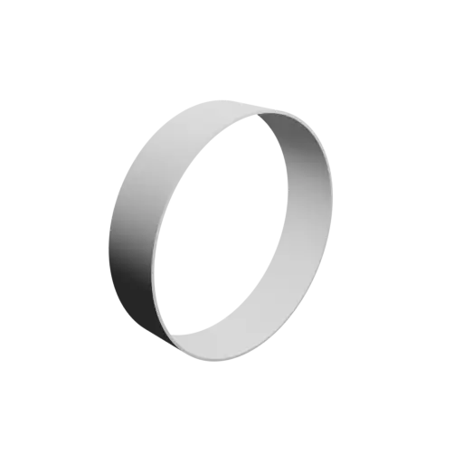 tube STL 3D model OD 28.6 mm, ID 28 mm, length 7 mm