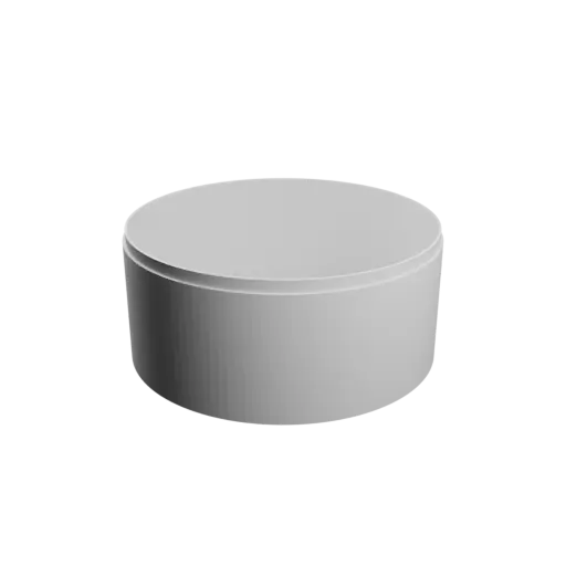 fichier 3D STL Boîte ronde avec couvercle ⌀ 134 mm - Hauteur: 60 mm, Coque: 2 mm