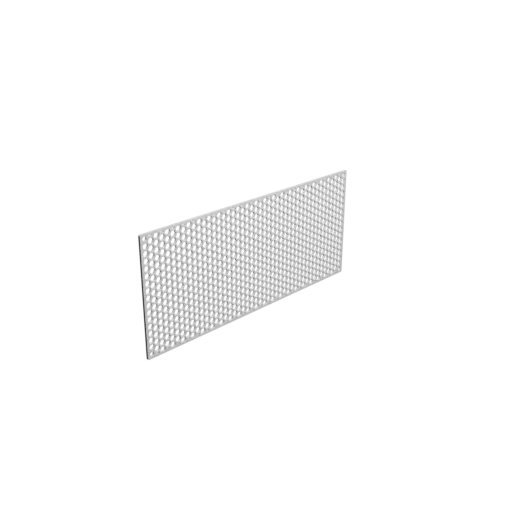 Protective grid STL 3D file, center-to-center: 237x99mm, mesh: 5mm - Ø4mm