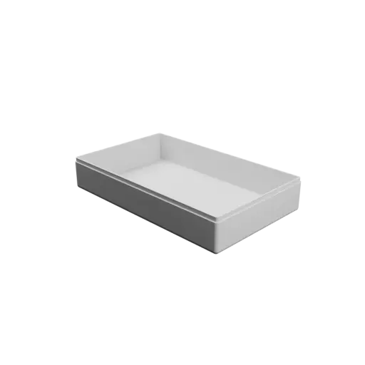 modèle 3D STL boîte à base rectangulaire avec couvercle - 180×110×35 mm, paroi 2 mm