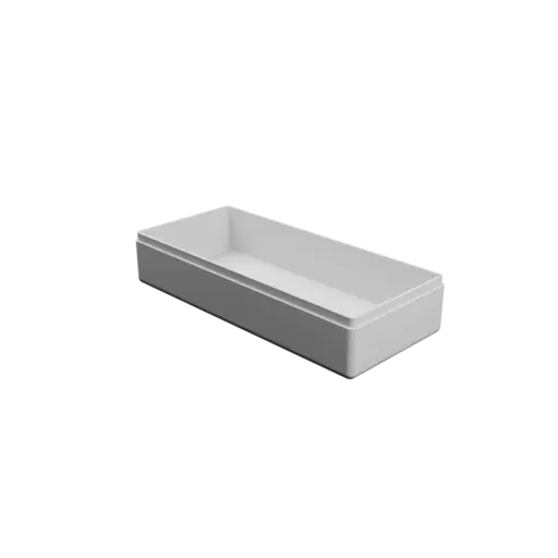 fichier STL boîte rectangulaire avec couvercle - 135×60×30 mm, paroi 2 mm