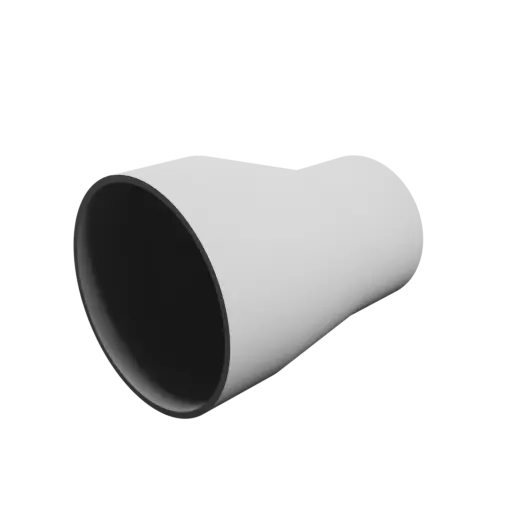 fichier STL Raccord de tuyau ⌀ 104-75 mm (Longueur : 130 mm)