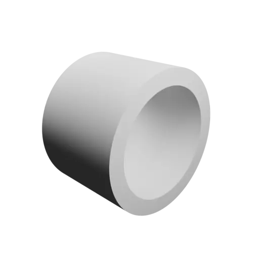 fichier 3D STL tube cylindrique Ø ext. 22 mm, Ø int. 17 mm, longueur 15 mm