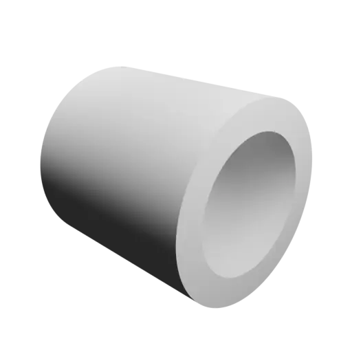 fichier 3D STL tube creux Ø ext. 10 mm, Ø int. 7 mm, longueur 10 mm