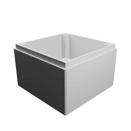 fichier STL Boîtier avec couvercle vissé : 80×80×55 mm