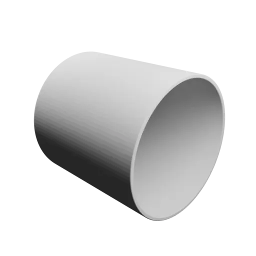 Container STL file, inner: base Ø70 mm, top Ø70 mm, height 75 mm - wall thickness 2 mm