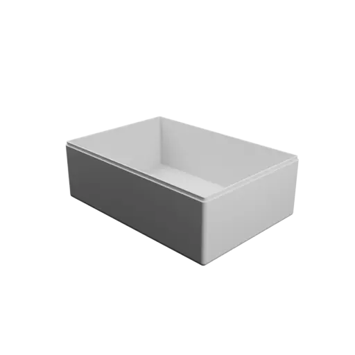 modèle 3D STL boîte à base rectangulaire avec couvercle - 217×150×75 mm, paroi 3 mm