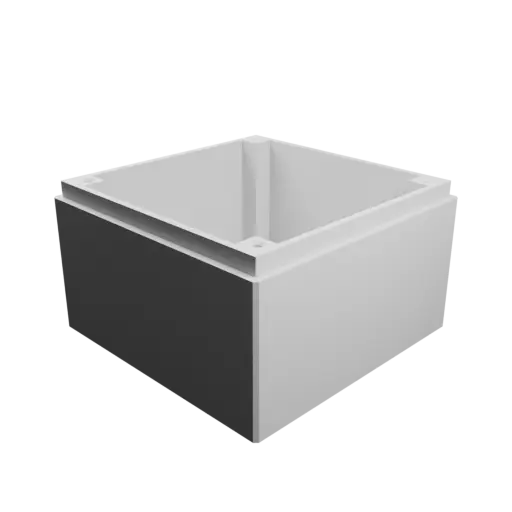 fichier 3D STL Boîtier avec couvercle vissé : 85×85×55 mm (avec aération sur le couvercle)