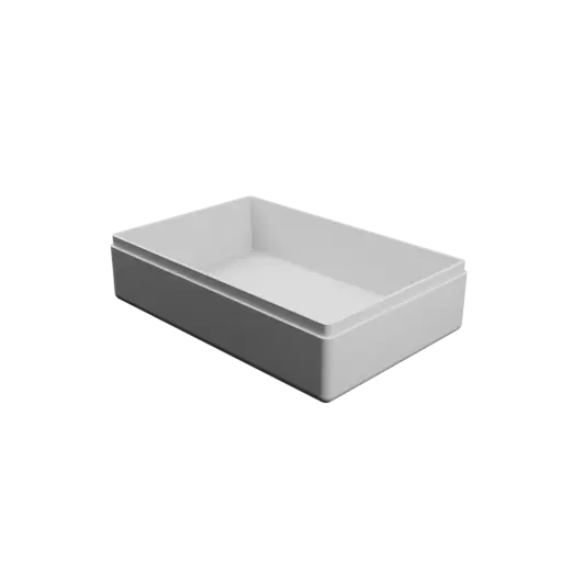 fichier STL boîte rectangulaire avec couvercle - 109×72×30 mm, paroi 2 mm