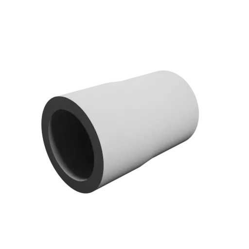 Tube adapter STL 3D file ⌀ 23–22 mm (Length: 35 mm)