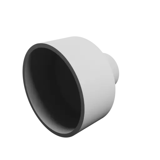 Tube adapter STL 3D file ⌀ 70–32 mm (Length: 62 mm)
