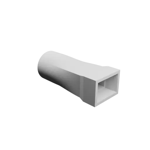 fichier 3D STL Adaptateur de tube rond ⌀60 mm vers rectangulaire 53×35 mm, épaisseur 5 mm