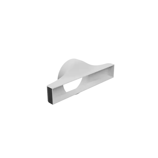 fichier 3D STL Adaptateur de tube rond ⌀130 mm vers rectangulaire 300×50 mm, épaisseur 2 mm