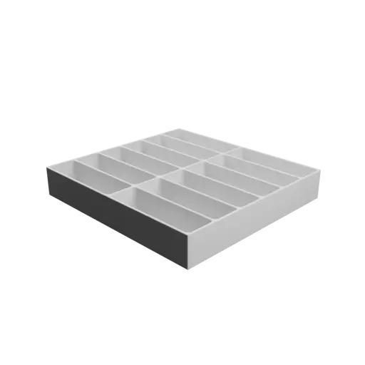 fichier 3D STL Boîte multi-compartiments : 12 compartiments de 100×30×30 mm