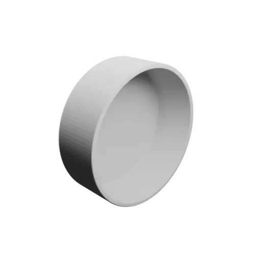 fichier 3D STL bol / pot Øint. base: 114 mm, Øint. haut: 114 mm, hauteur int.: 40 mm, épaisseur: 4 mm
