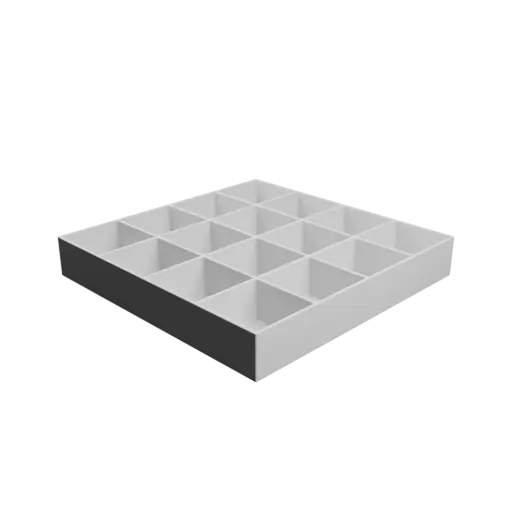 fichier STL Boîte multi-compartiments : 16 compartiments de 50×50×30 mm