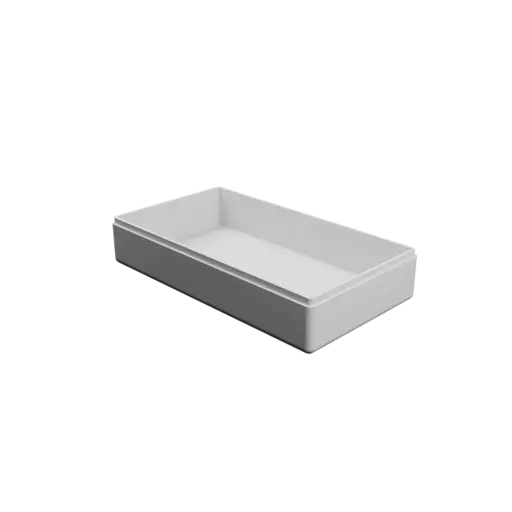 fichier 3D STL boîte à base rectangulaire avec couvercle - 171×95×37 mm, paroi 3 mm
