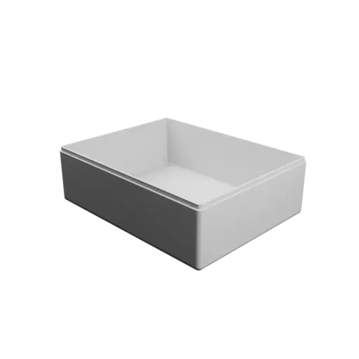 fichier 3D STL boîte rectangulaire avec couvercle - 180×140×60 mm, paroi 3 mm
