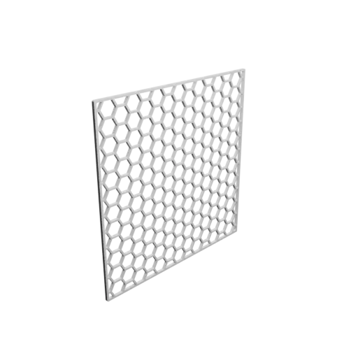 fichier STL grille de protection 136x136mm, maille: 10mm