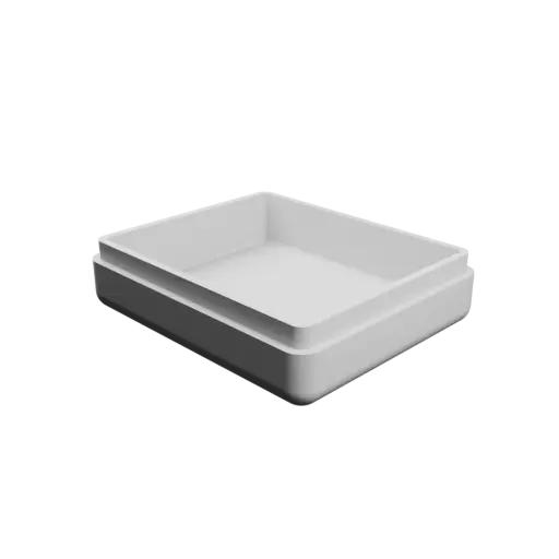 modèle 3D STL boîte rectangulaire avec couvercle - 61×51×20 mm, paroi 3 mm