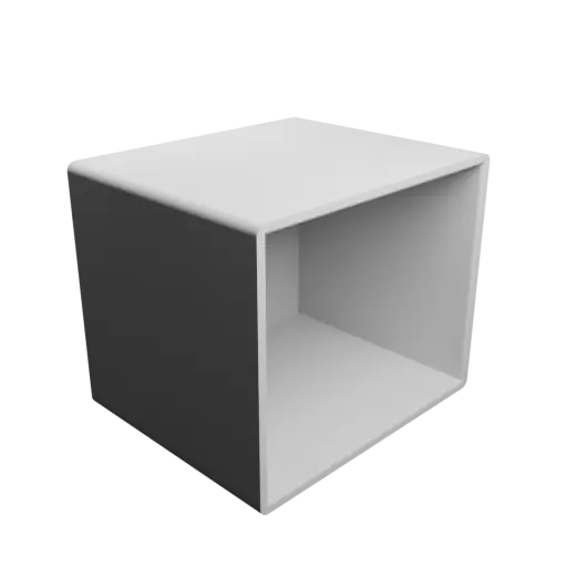 Small parts organizer with 1 drawer 52×44×44 mm STL file, thickness: 2 mm