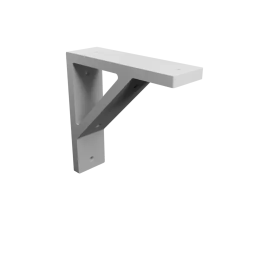 Angle bracket 175×175 mm STL 3D file, thickness 12 mm, hole diameter 5 mm
