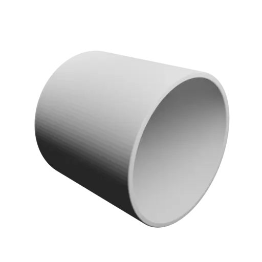 Bowl STL 3D file, inner: base Ø50 mm, top Ø50 mm, height 50 mm - wall thickness 2 mm