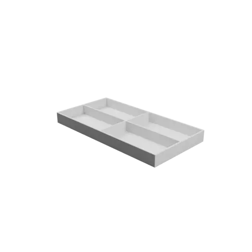 Multi-compartment box STL file: 4 compartments of 100×50×16 mm
