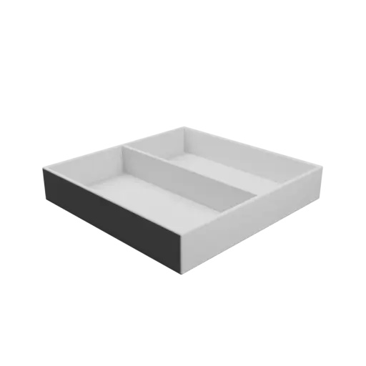 Multi-compartment box STL file: 2 compartments of 100×50×17 mm