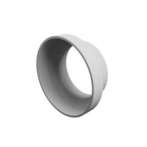 Tube adapter STL file ⌀ 122–92 mm (Length: 50 mm)