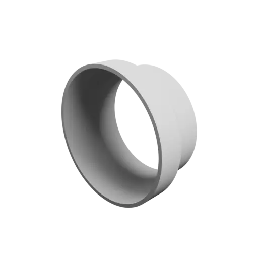 Tube adapter STL 3D file ⌀ 110–93 mm (Length: 50 mm)