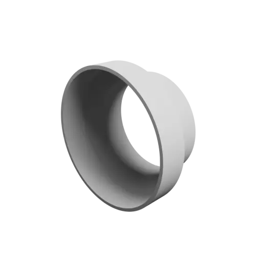 Tubing adapter STL 3D file ⌀ 123–93 mm (Length: 59 mm)