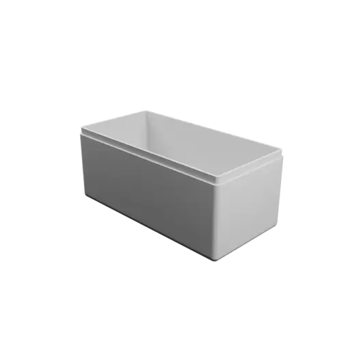 fichier STL boîte à base rectangulaire avec couvercle - 110×55×50 mm, paroi 2 mm