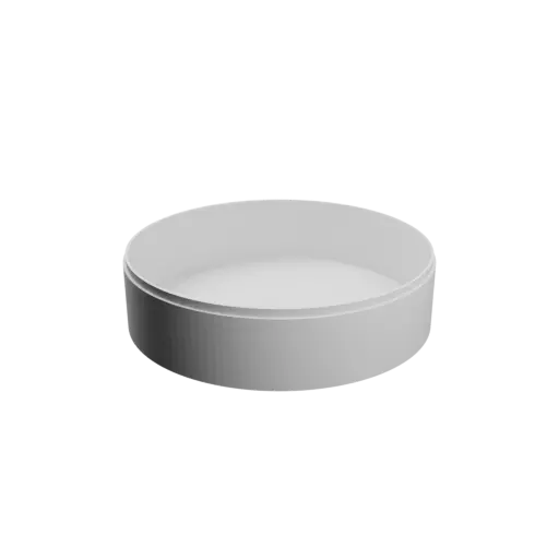 fichier STL Boîte ronde avec couvercle ⌀ 190 mm - Hauteur: 50 mm, Coque: 3 mm