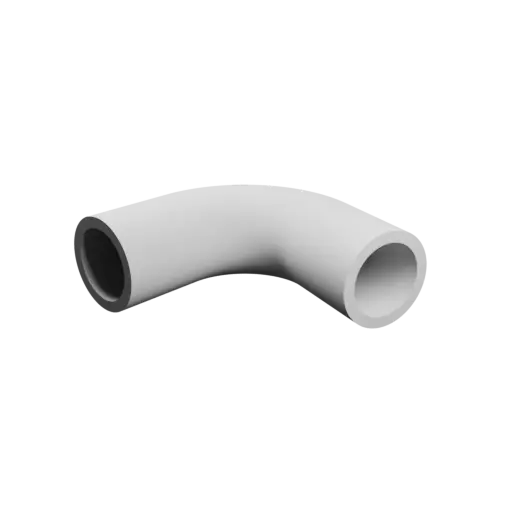 Modèle 3D Fichier STL Coude de tube 105° ⌀ext:&nbsp;20&nbsp;mm ⌀int:&nbsp;15.3&nbsp;mm épaisseur:&nbsp;2.35&nbsp;mm